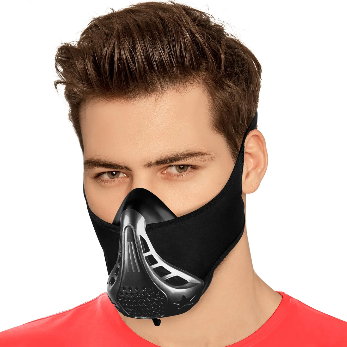 High Altitude Mask,Workout Training Mask,Training Mask- Suitable for Gym,Cardio Fitness,Running Endurance and HIIT Training (Steel Gray)