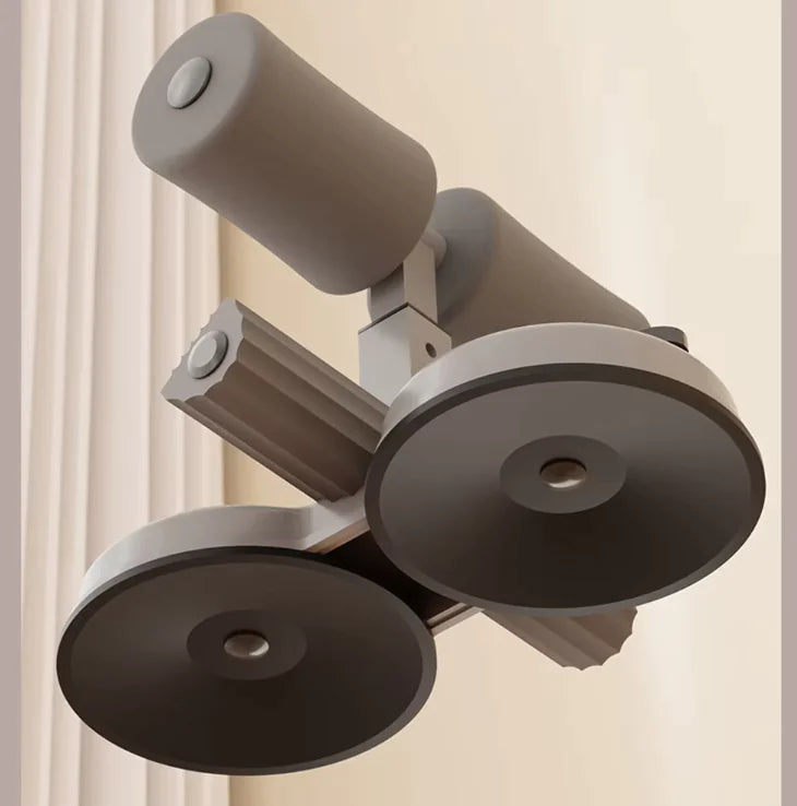 Sit-Up Assistant for Home Fitness with Suction Fixation