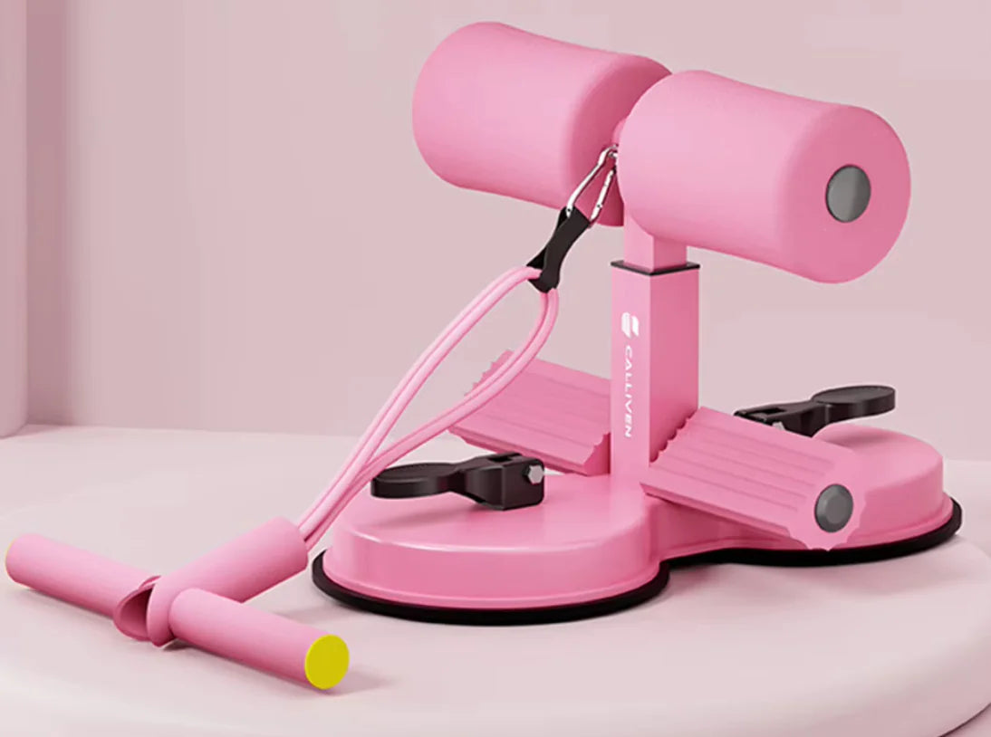 Sit-Up Assistant for Home Fitness with Suction Fixation